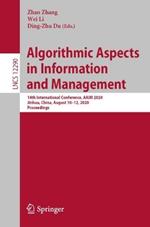 Algorithmic Aspects in Information and Management: 14th International Conference, AAIM 2020, Jinhua, China, August 10–12, 2020, Proceedings