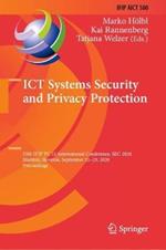 ICT Systems Security and Privacy Protection: 35th IFIP TC 11 International Conference, SEC 2020, Maribor, Slovenia, September 21–23, 2020, Proceedings
