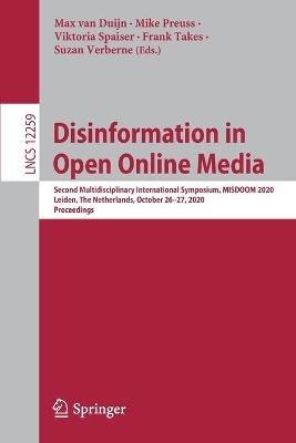 Disinformation in Open Online Media: Second Multidisciplinary International Symposium, MISDOOM 2020, Leiden, The Netherlands, October 26–27, 2020, Proceedings - cover