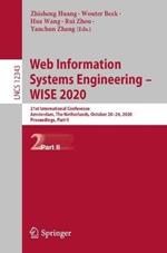 Web Information Systems Engineering – WISE 2020: 21st International Conference, Amsterdam, The Netherlands, October 20–24, 2020, Proceedings, Part II