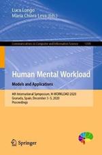Human Mental Workload: Models and Applications: 4th International Symposium, H-WORKLOAD 2020, Granada, Spain, December 3–5, 2020, Proceedings
