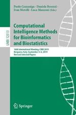 Computational Intelligence Methods for Bioinformatics and Biostatistics: 16th International Meeting, CIBB 2019, Bergamo, Italy, September 4–6, 2019, Revised Selected Papers