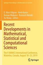Recent Developments in Mathematical, Statistical and Computational Sciences: The V AMMCS International Conference, Waterloo, Canada, August 18–23, 2019