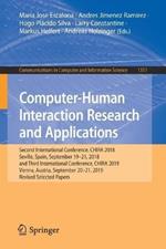 Computer-Human Interaction Research and Applications: Second International Conference, CHIRA 2018, Seville, Spain, September 19-21, 2018 and Third International Conference, CHIRA 2019, Vienna, Austria, September 20-21, 2019, Revised Selected Papers