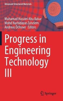 Progress in Engineering Technology III - cover