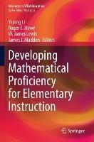 Developing Mathematical Proficiency for Elementary Instruction - cover