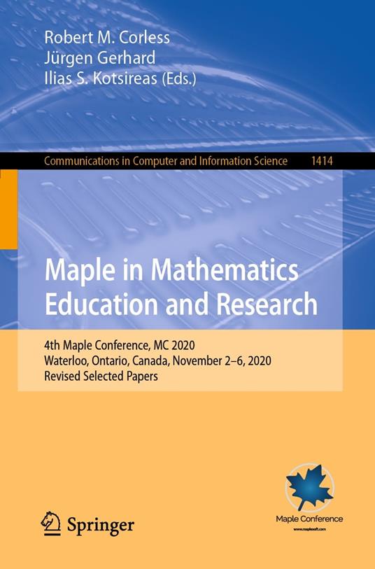 Maple in Mathematics Education and Research