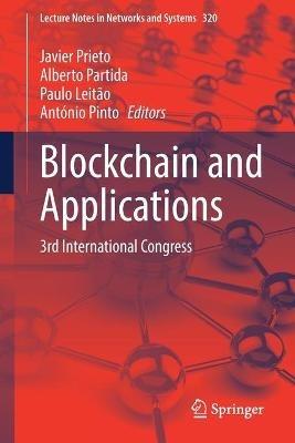 Blockchain and Applications: 3rd International Congress - cover