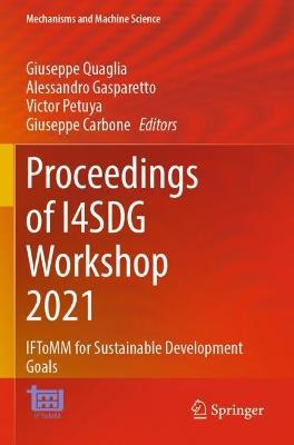 Proceedings of I4SDG Workshop 2021: IFToMM for Sustainable Development Goals - cover