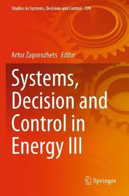 Systems, Decision and Control in Energy III - cover