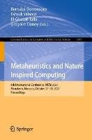 Metaheuristics and Nature Inspired Computing: 8th International Conference, META 2021, Marrakech, Morocco, October 27-30, 2021, Proceedings - cover