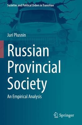 Russian Provincial Society: An Empirical Analysis - Juri Plusnin - cover