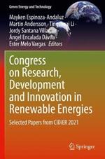 Congress on Research, Development and Innovation in Renewable Energies: Selected Papers from CIDiER 2021