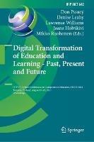 Digital Transformation of Education and Learning - Past, Present and Future: IFIP TC 3 Open Conference on Computers in Education, OCCE 2021, Tampere, Finland, August 17–20, 2021, Proceedings - cover