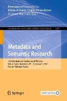 Metadata and Semantic Research: 15th International Conference, MTSR 2021, Virtual Event, November 29 – December 3, 2021, Revised Selected Papers