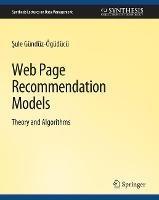 Web Page Recommendation Models - Sule Gunduz-Oguducu - cover