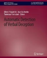 Automatic Detection of Verbal Deception - Eileen Fitzpatrick,Joan Bachenko,Tommaso Fornaciari - cover