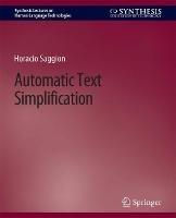 Automatic Text Simplification - Horacio Saggion - cover