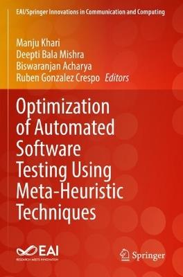 Optimization of Automated Software Testing Using Meta-Heuristic Techniques - cover