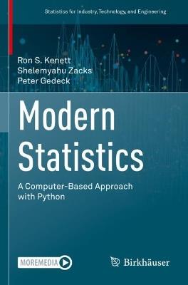 Modern Statistics: A Computer-Based Approach with Python - Ron S. Kenett,Shelemyahu Zacks,Peter Gedeck - cover