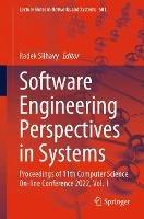 Software Engineering Perspectives in Systems: Proceedings of 11th Computer Science On-line Conference 2022, Vol. 1 - cover