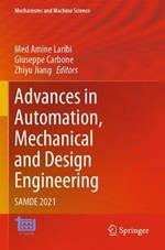 Advances in Automation, Mechanical and Design Engineering: SAMDE 2021