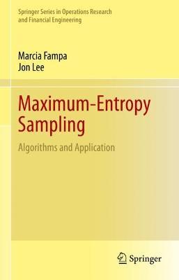 Maximum-Entropy Sampling: Algorithms and Application - Marcia Fampa,Jon Lee - cover