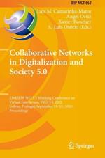 Collaborative Networks in Digitalization and Society 5.0: 23rd IFIP WG 5.5 Working Conference on Virtual Enterprises, PRO-VE 2022, Lisbon, Portugal, September 19–21, 2022, Proceedings