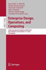 Enterprise Design, Operations, and Computing: 26th International Conference, EDOC 2022, Bozen-Bolzano, Italy, October 3–7, 2022, Proceedings