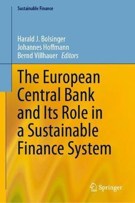 The European Central Bank and Its Role in a Sustainable Finance System - cover