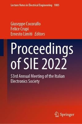 Proceedings of SIE 2022: 53rd Annual Meeting of the Italian Electronics Society - cover