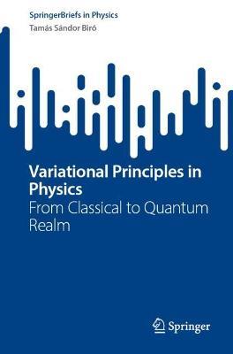 Variational Principles in Physics: From Classical to Quantum Realm - Tamás Sándor Biró - cover