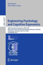 Engineering Psychology and Cognitive Ergonomics: 20th International Conference, EPCE 2023, Held as Part of the 25th HCI International Conference, HCII 2023, Copenhagen, Denmark, July 23–28, 2023, Proceedings, Part I