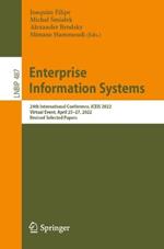 Enterprise Information Systems: 24th International Conference, ICEIS 2022, Virtual Event, April 25–27, 2022, Revised Selected Papers