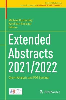 Extended Abstracts 2021/2022: Ghent Analysis and PDE Seminar - cover