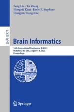 Brain Informatics: 16th International Conference, BI 2023, Hoboken, NJ, USA, August 1–3, 2023, Proceedings
