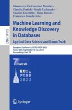 Machine Learning and Knowledge Discovery in Databases: Applied Data Science and Demo Track: European Conference, ECML PKDD 2023, Turin, Italy, September 18–22, 2023, Proceedings, Part VII