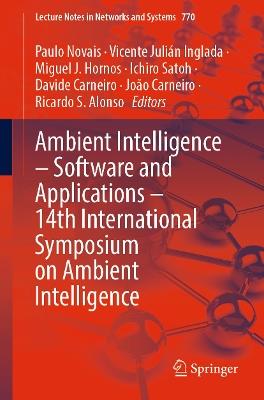 Ambient Intelligence – Software and Applications – 14th International Symposium on Ambient Intelligence - cover