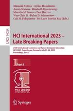 HCI International 2023 – Late Breaking Papers: 25th International Conference on Human-Computer Interaction, HCII 2023, Copenhagen, Denmark, July 23–28, 2023, Proceedings, Part I