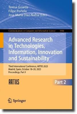 Advanced Research in Technologies, Information, Innovation and Sustainability: Third International Conference, ARTIIS 2023, Madrid, Spain, October 18–20, 2023, Proceedings, Part II - cover