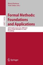 Formal Methods: Foundations and Applications: 26th Brazilian Symposium, SBMF 2023,  Manaus, Brazil, December 4–8, 2023,  Proceedings