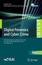 Digital Forensics and Cyber Crime: 14th EAI International Conference, ICDF2C 2023, New York City, NY, USA, November 30, 2023, Proceedings, Part II