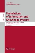 Foundations of Information and Knowledge Systems: 13th International Symposium, FoIKS 2024, Sheffield, UK, April 8–11, 2024, Proceedings