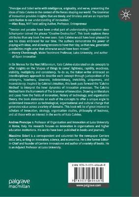 The Grammar of Innovation: A Literary Exploration of Technological and Organizational Change - Andrea Prencipe,Massimo Sideri - cover