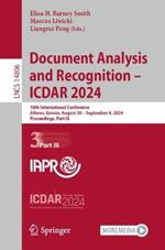 Document Analysis and Recognition - ICDAR 2024: 18th International Conference, Athens, Greece, August 30 – September 4, 2024, Proceedings, Part III