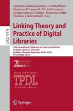 Linking Theory and Practice of Digital Libraries: 28th International Conference on Theory and Practice of Digital Libraries, TPDL 2024, Ljubljana, Slovenia, September 24–27, 2024, Proceedings, Part II