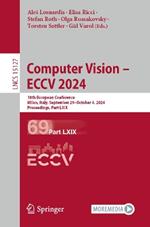 Computer Vision – ECCV 2024: 18th European Conference, Milan, Italy, September 29–October 4, 2024, Proceedings, Part LXIX