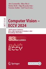 Computer Vision – ECCV 2024: 18th European Conference, Milan, Italy, September 29–October 4, 2024, Proceedings, Part LXXXIII
