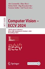 Computer Vision – ECCV 2024: 18th European Conference, Milan, Italy, September 29–October 4, 2024, Proceedings, Part I