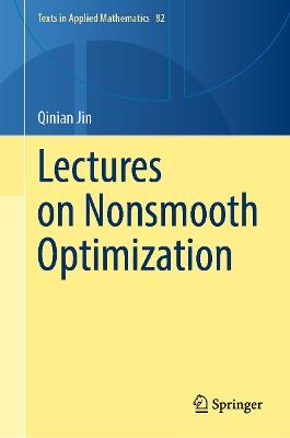 Lectures on Nonsmooth Optimization - Qinian Jin - cover